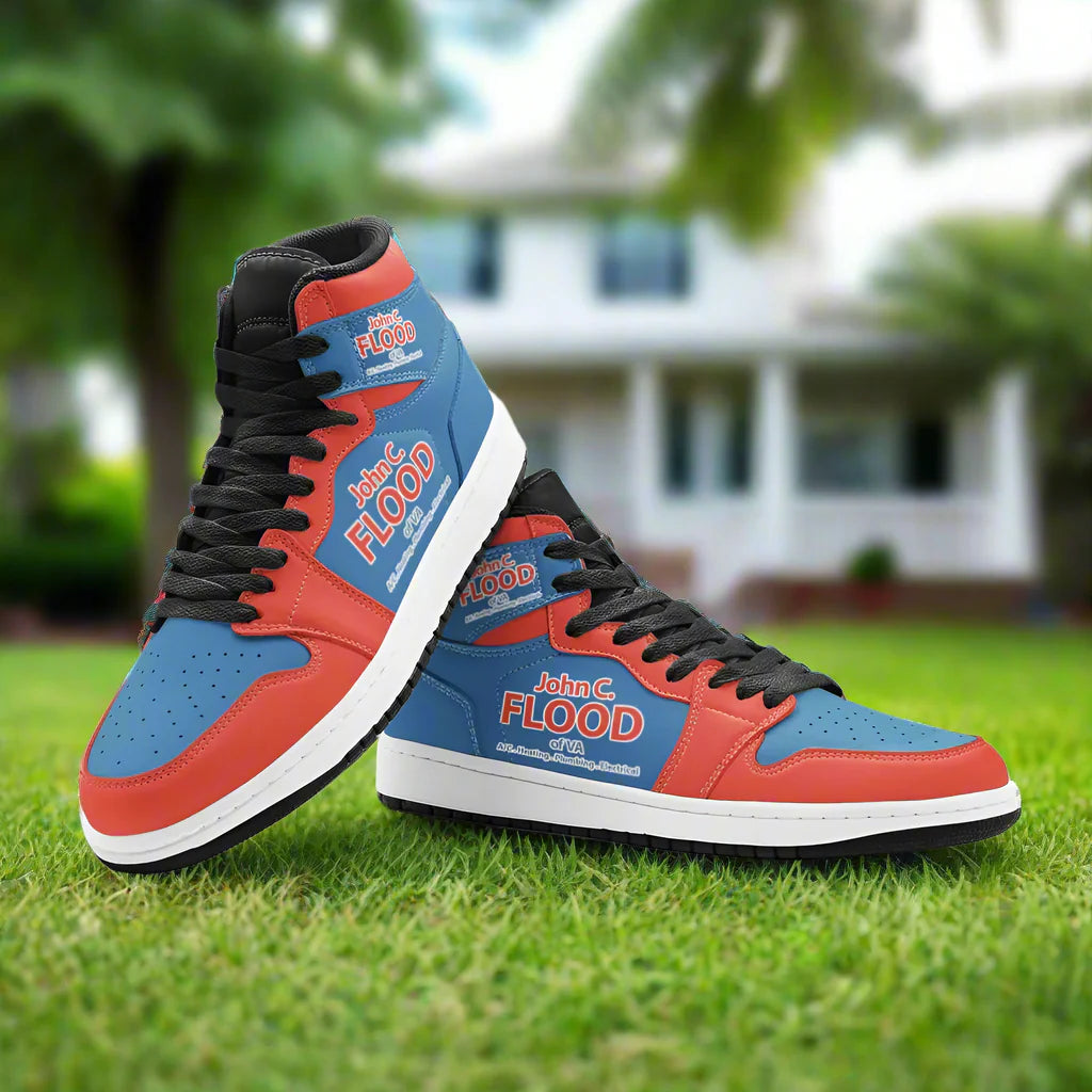 Dragon Blue Gold Unique Bold Art - Freaky Shoes