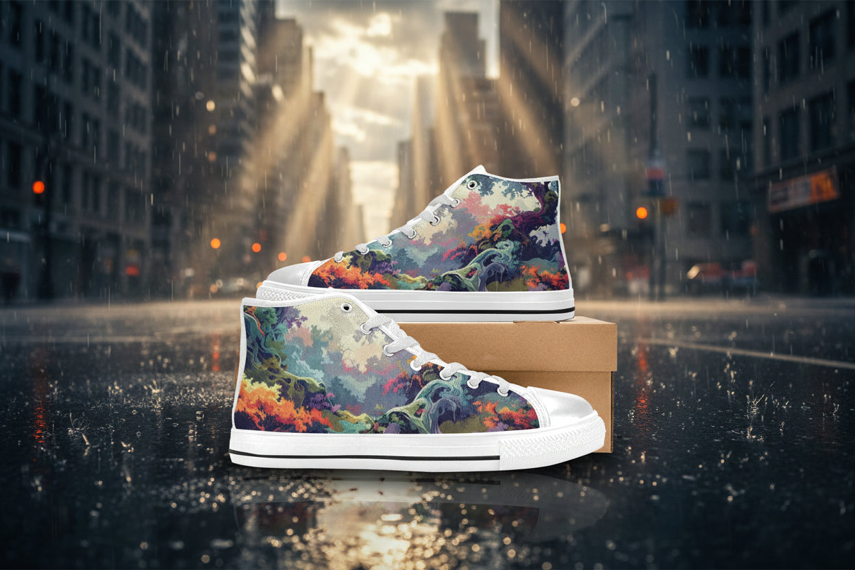 Camo Design 1 High Top Canvas Shoes for Kid