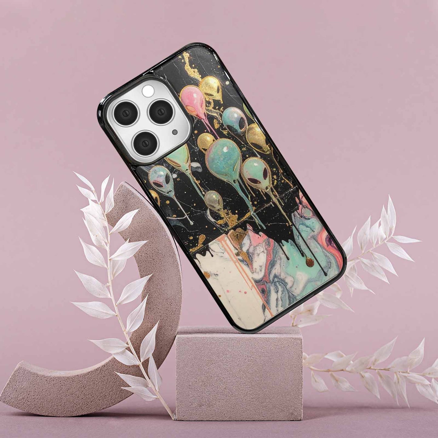 iPhone 15 Pro Max Case — Aliens Marblemelting Aliens Pa 7eb Personalized, Custom Phone Case