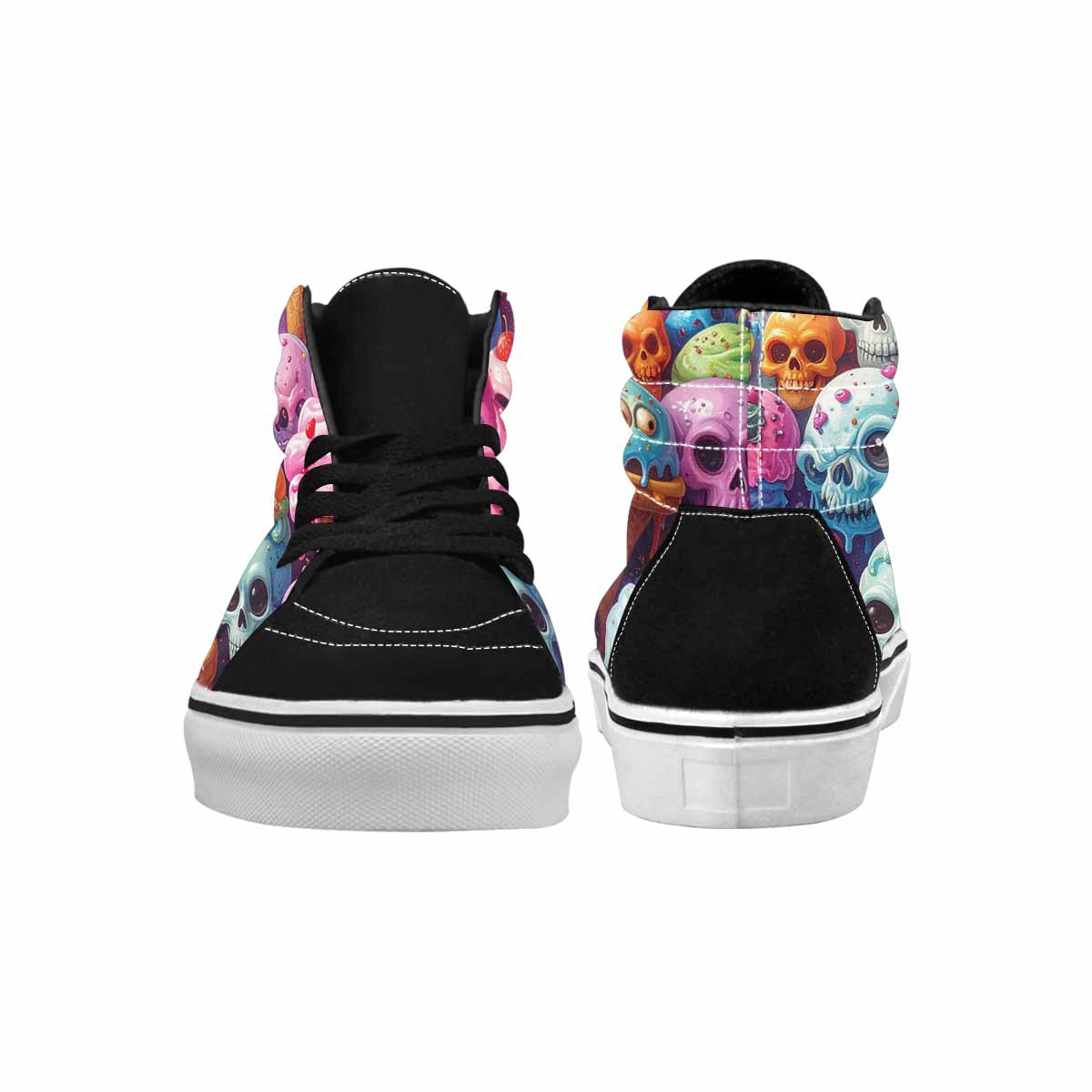 MEN'S Ice Cream Monsters High Top Canvas Cottagecore Sneakers