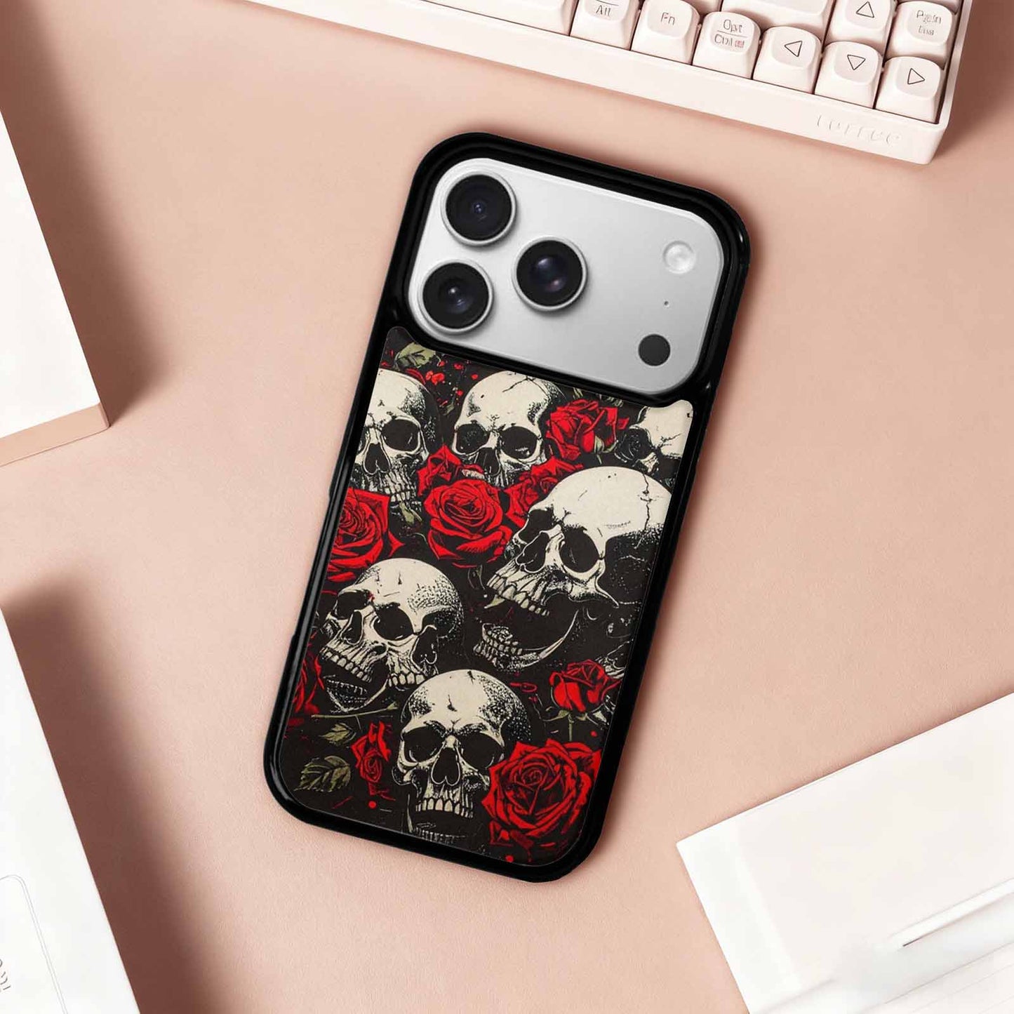 iPhone 17 Pro Case — Skull Dark Art Gothic Print Gothic, Custom Print Case Cover
