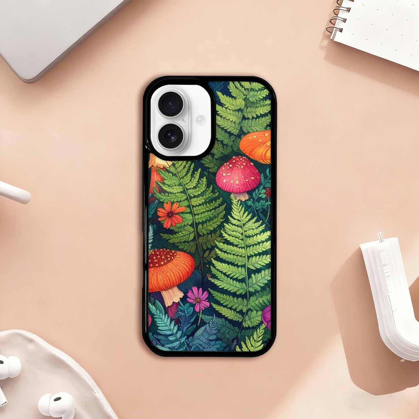 iPhone 17 Case — Mushrooms Botanicalmushrooms P Vyl Floral, Customized Protective Case