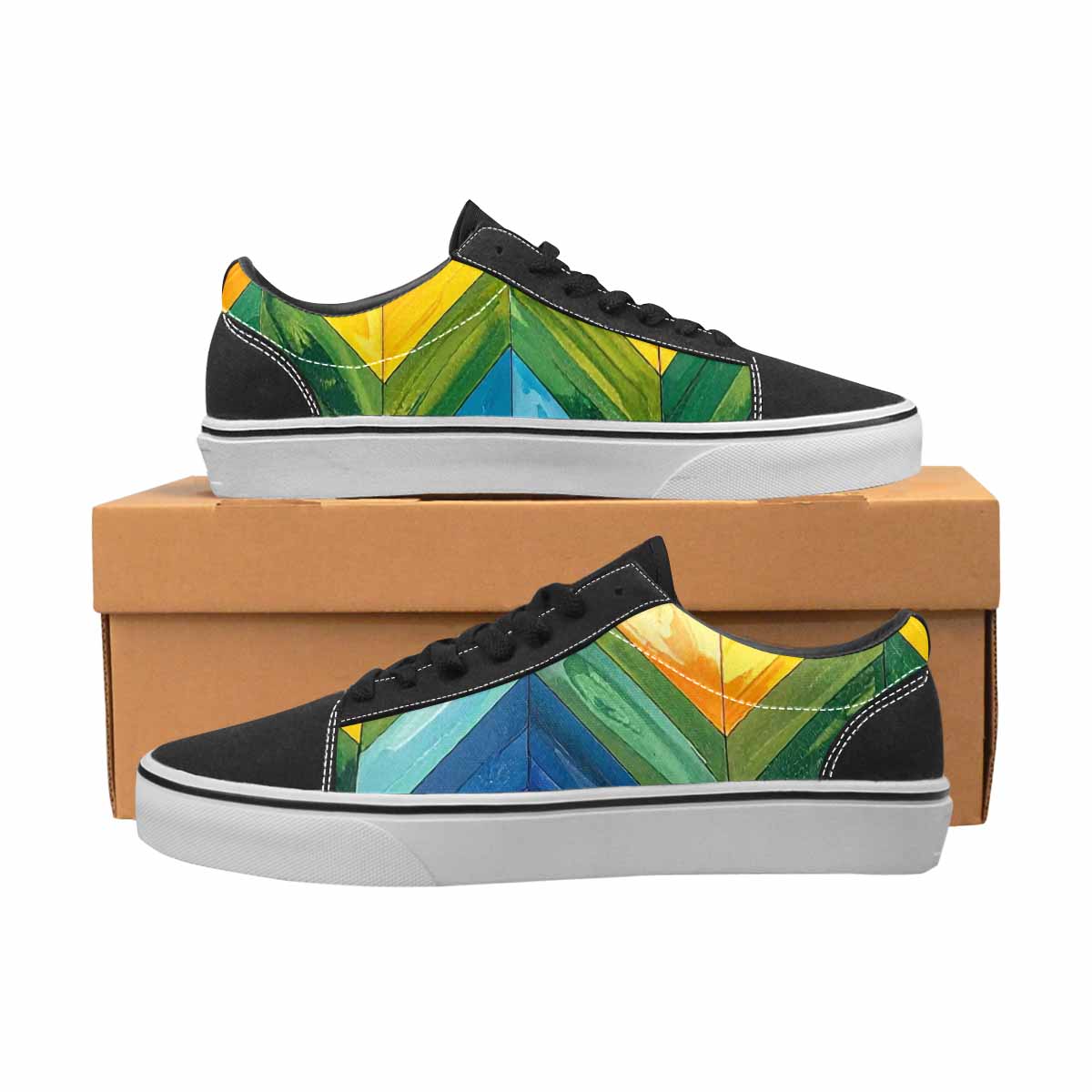 WOMEN'S Progress Pride Flag Canvas Lace-Up Y2K Custom Sneakers