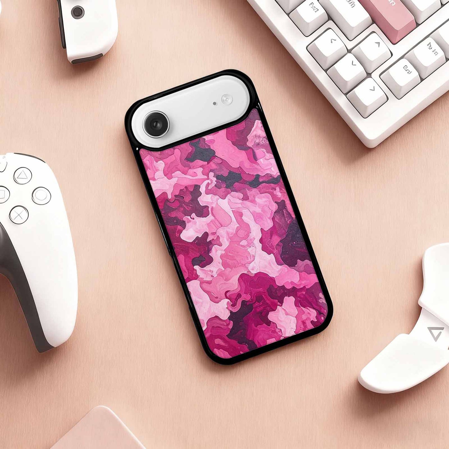 iPhone 17 Air Case — Small Military Camouflage Blotch Pattern Camo, Custom Print Case Cover
