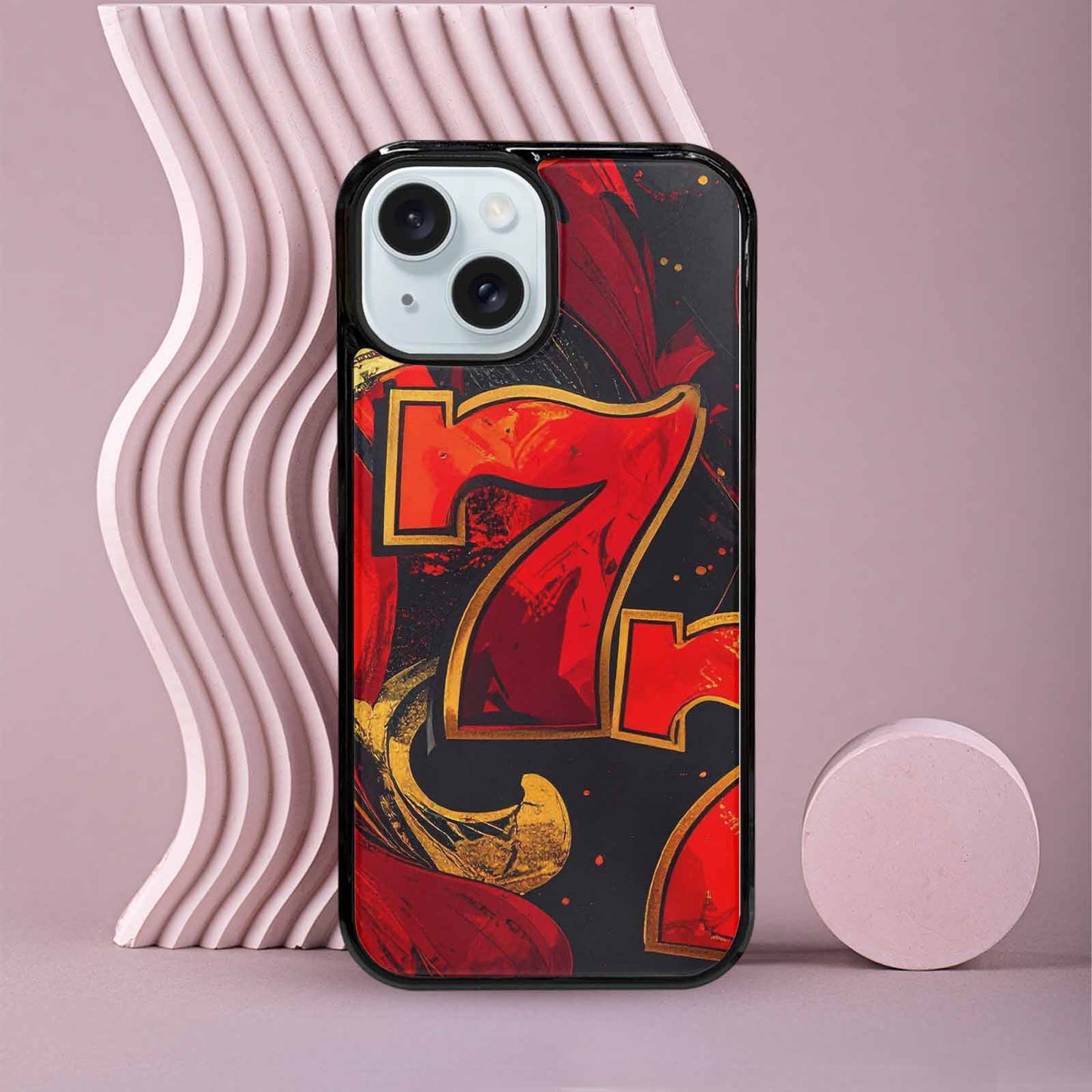 iPhone 15 Case — Dice And Casino Pattern Seamless Repeat, Custom Phone Case