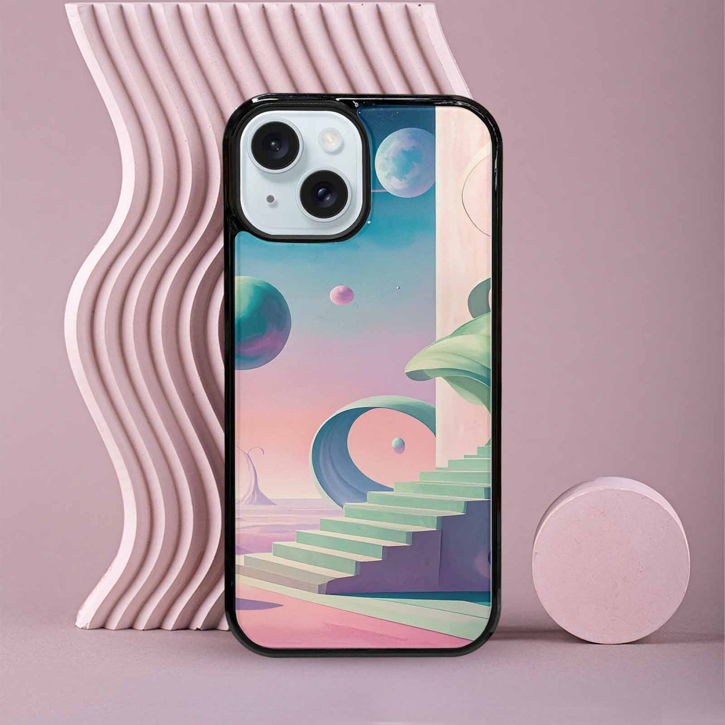 iPhone 15 Case — 1930s European Surrealist Art Style Dreamlike, Custom Phone Case