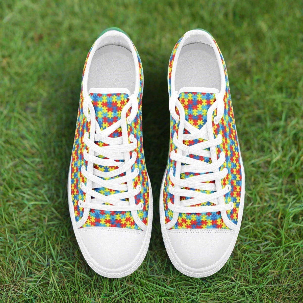 Low Autism Print | ® Custom Sneakers | Unisex | Freaky Shoes®