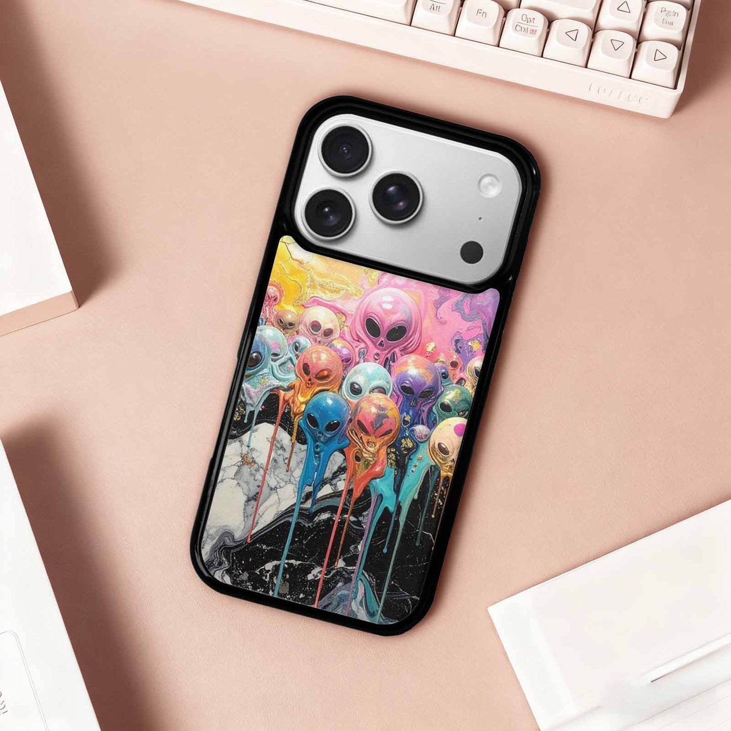 iPhone 17 Pro Case — Aliens Marblemelting Aliens Pa L2w Alien, Custom Designed Case Cover