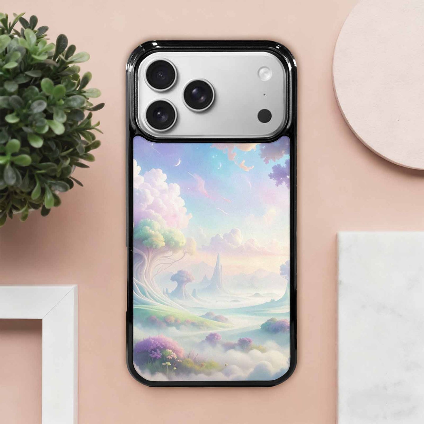 iPhone 17 Pro Max Case — Surrealist Dreamscape Original Art, Custom Designed Case Cover