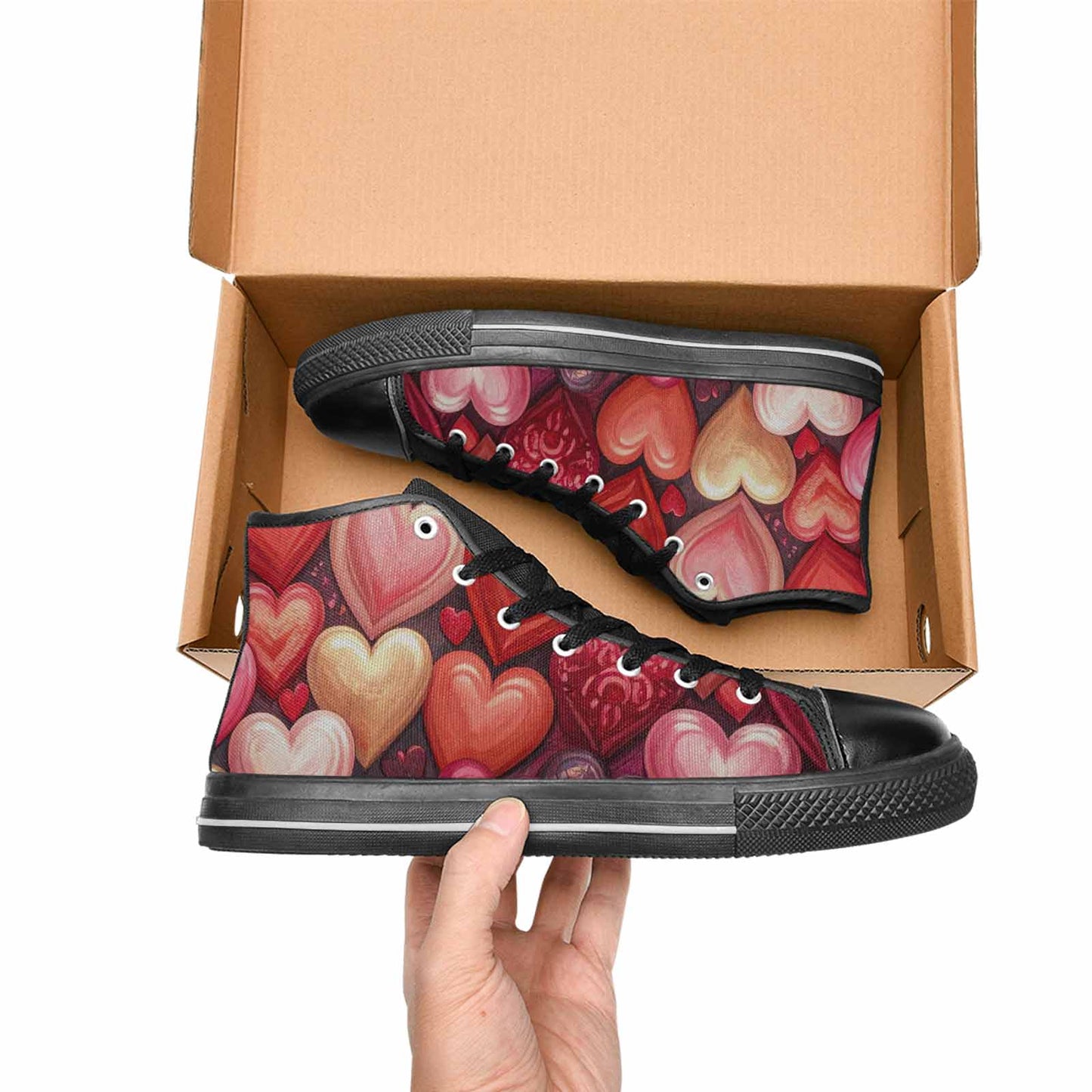 WOMEN'S No Words Or High Top Canvas Surreal Sneakers