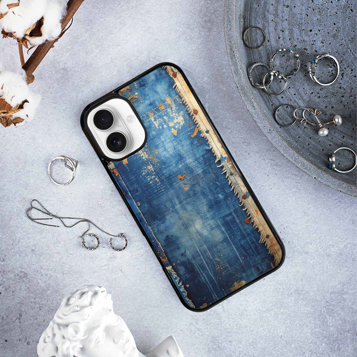 iPhone 16 Plus Case — Curve The Ripping Demin Tectures For, Custom Printed Phone Case