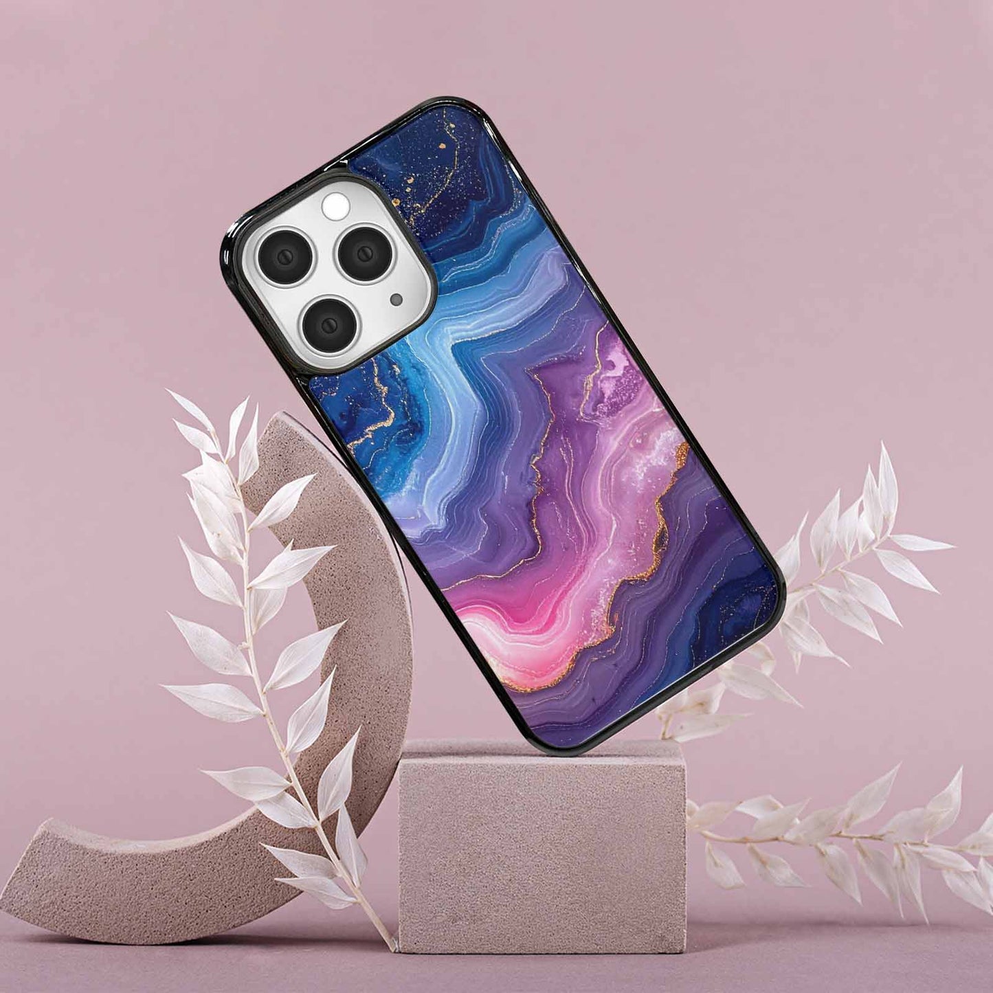 iPhone 15 Pro Max Case — Marble Galaxy, Unique Phone Case Design