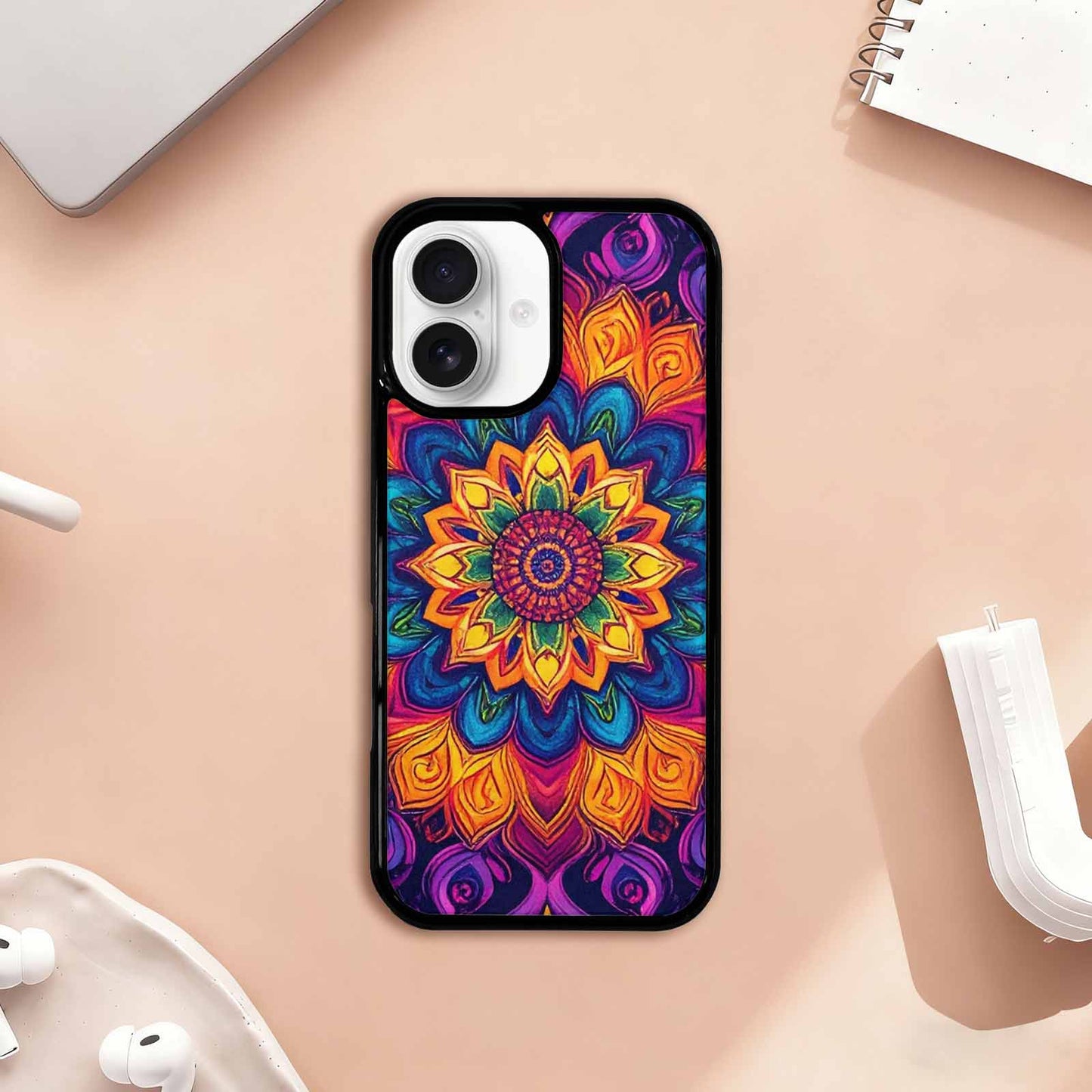 iPhone 17 Case — Tie Dye Mandala Art Tie Dye, Custom Designed Case Cover