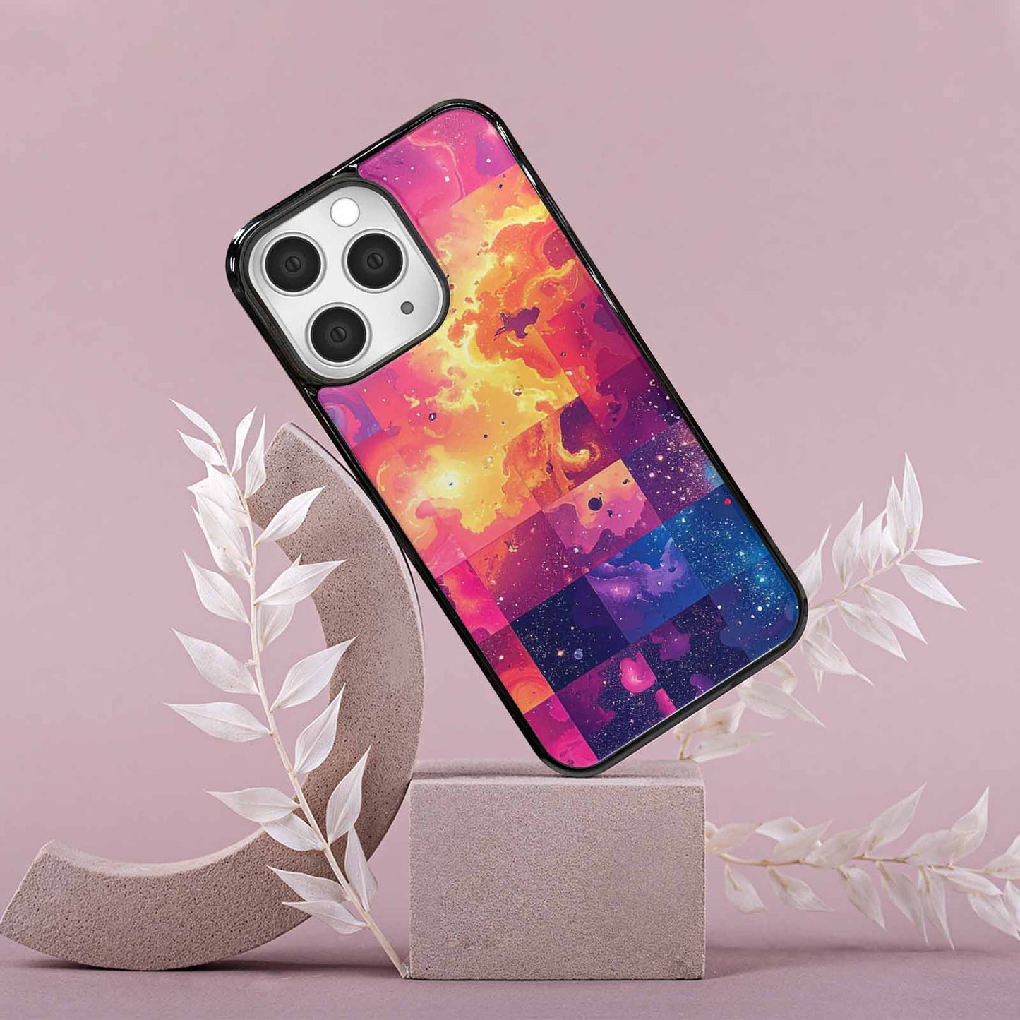 iPhone 15 Pro Max Case — Cosmic Creature And Object Mashup Pattern, Customized Protective Case