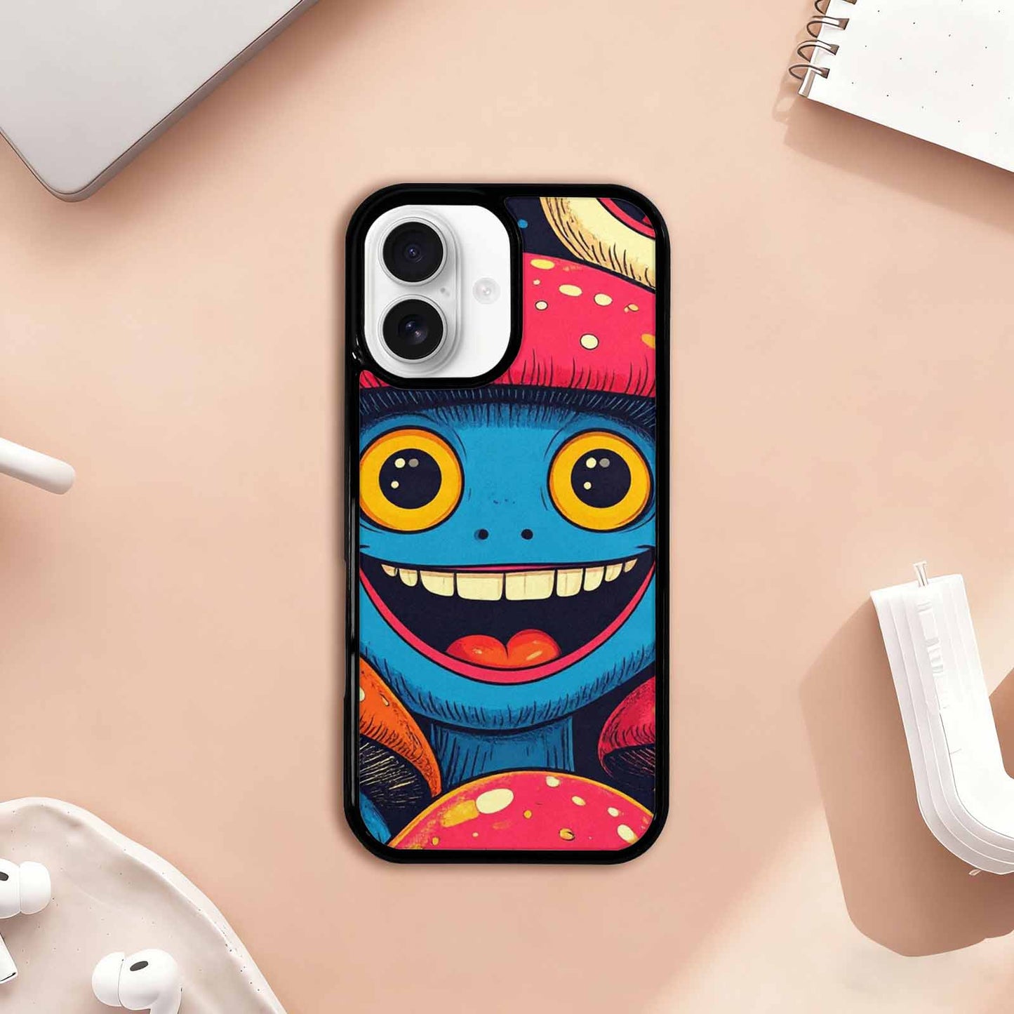 iPhone 17 Case — Retro Mushroom Cartoon Art Retro Vintage, Unique Phone Case Design