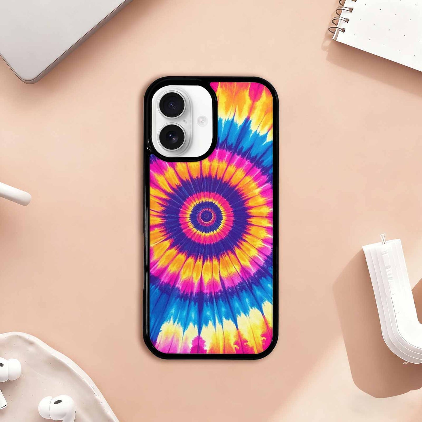 iPhone 17 Case — Tie Dye Spiral Art Tie Dye, Unique Phone Case Design