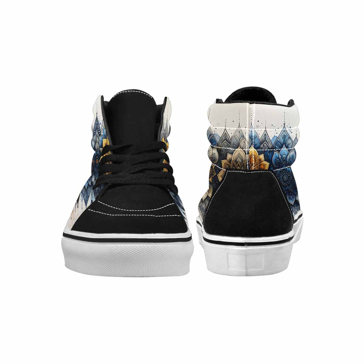 MEN'S Mandala Medallion High Top Canvas Aesthetic Custom Shoes