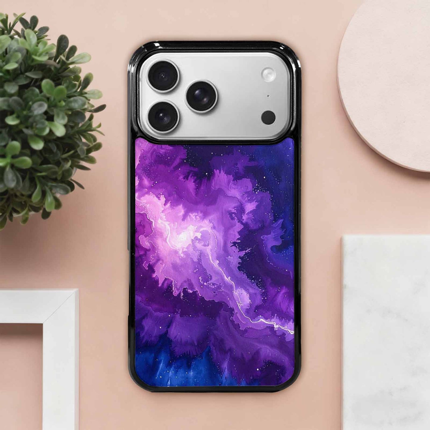 iPhone 17 Pro Max Case — Cosmic Tie Dye Pattern, Tie Dye, Custom Made Phone Cover