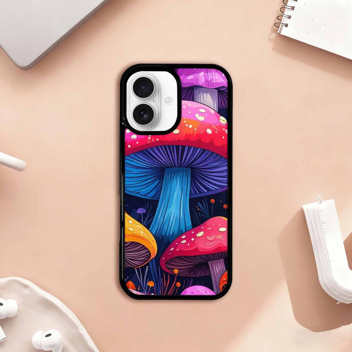 iPhone 17 Case — Vivid Winter Mushroom Cartoon Cute, Custom Print Case Cover
