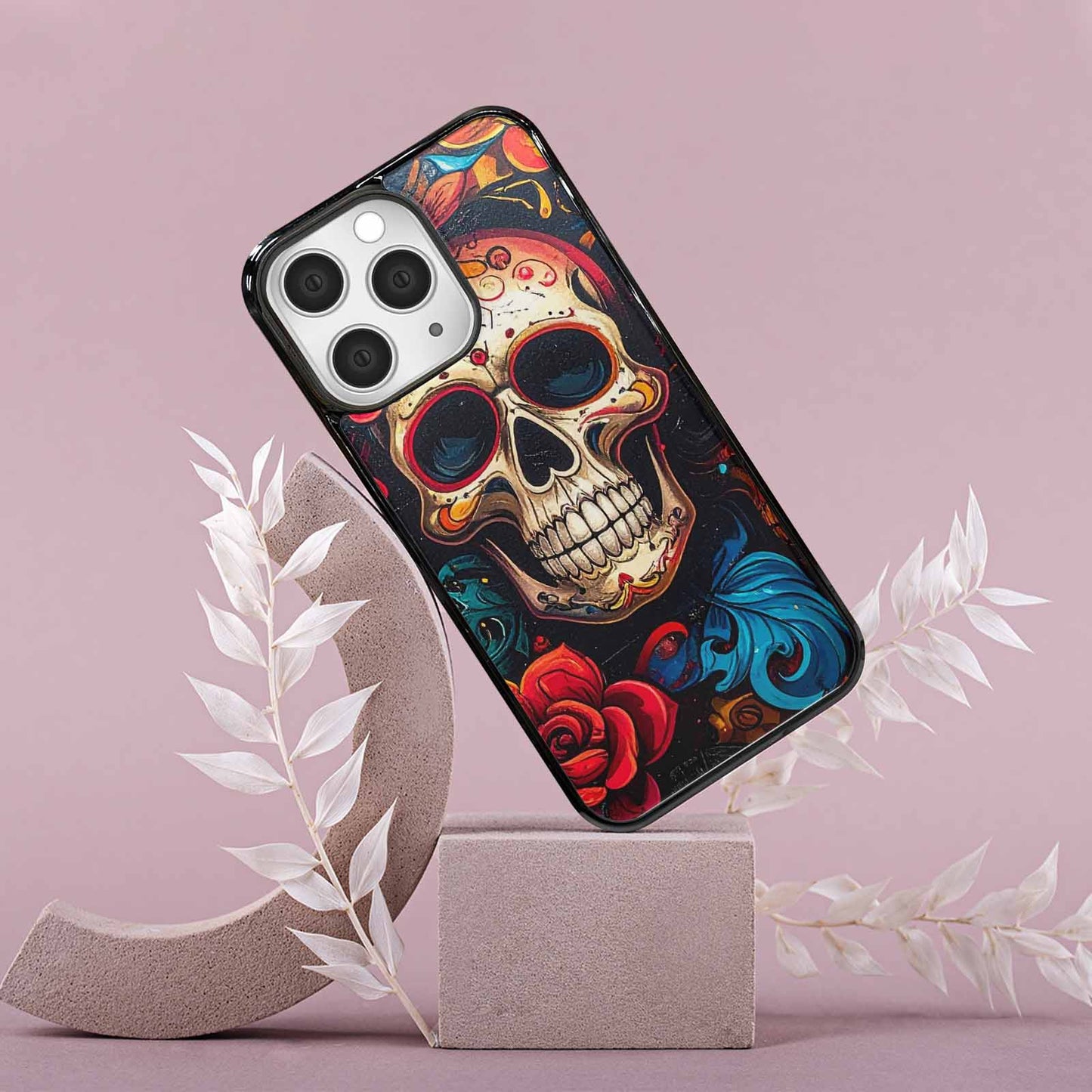 iPhone 15 Pro Max Case — Graffiti Skull, Custom Print Case Cover