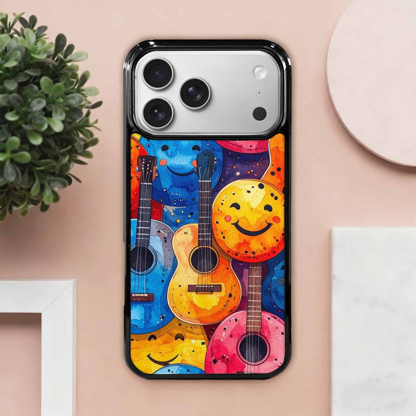 iPhone 17 Pro Max Case — Watercolor Smiley Face Watercolor Abstract, Custom Phone Case