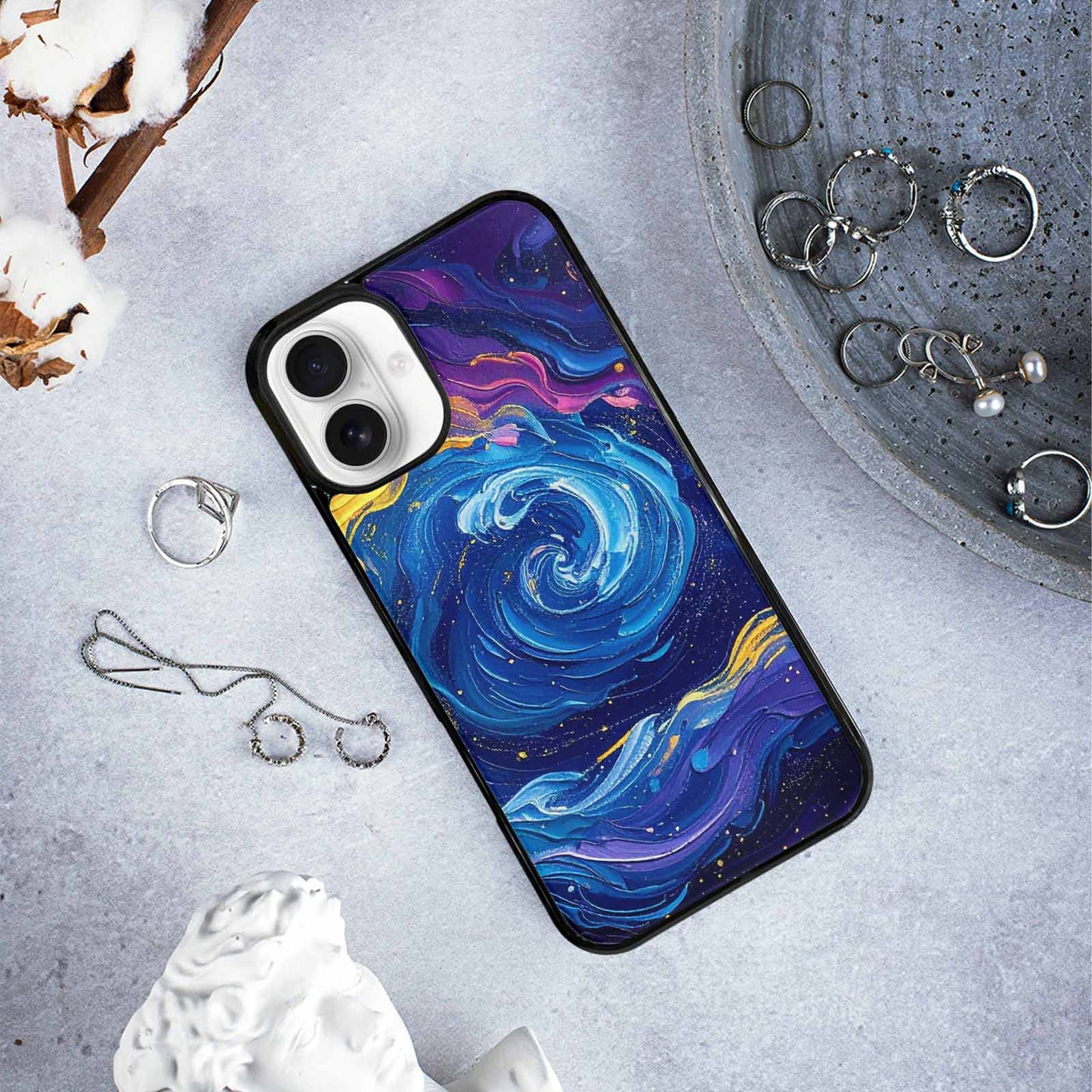 iPhone 16 Plus Case — Seamless Repeating Pattern In The Style, Original Design Phone Case