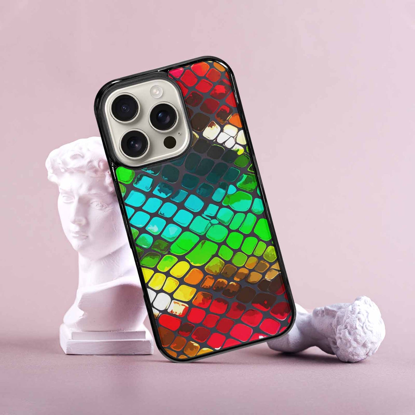 iPhone 16 Pro Case — Snake Print Dark Seamless Pattern Vibrant, Personalized Phone Case