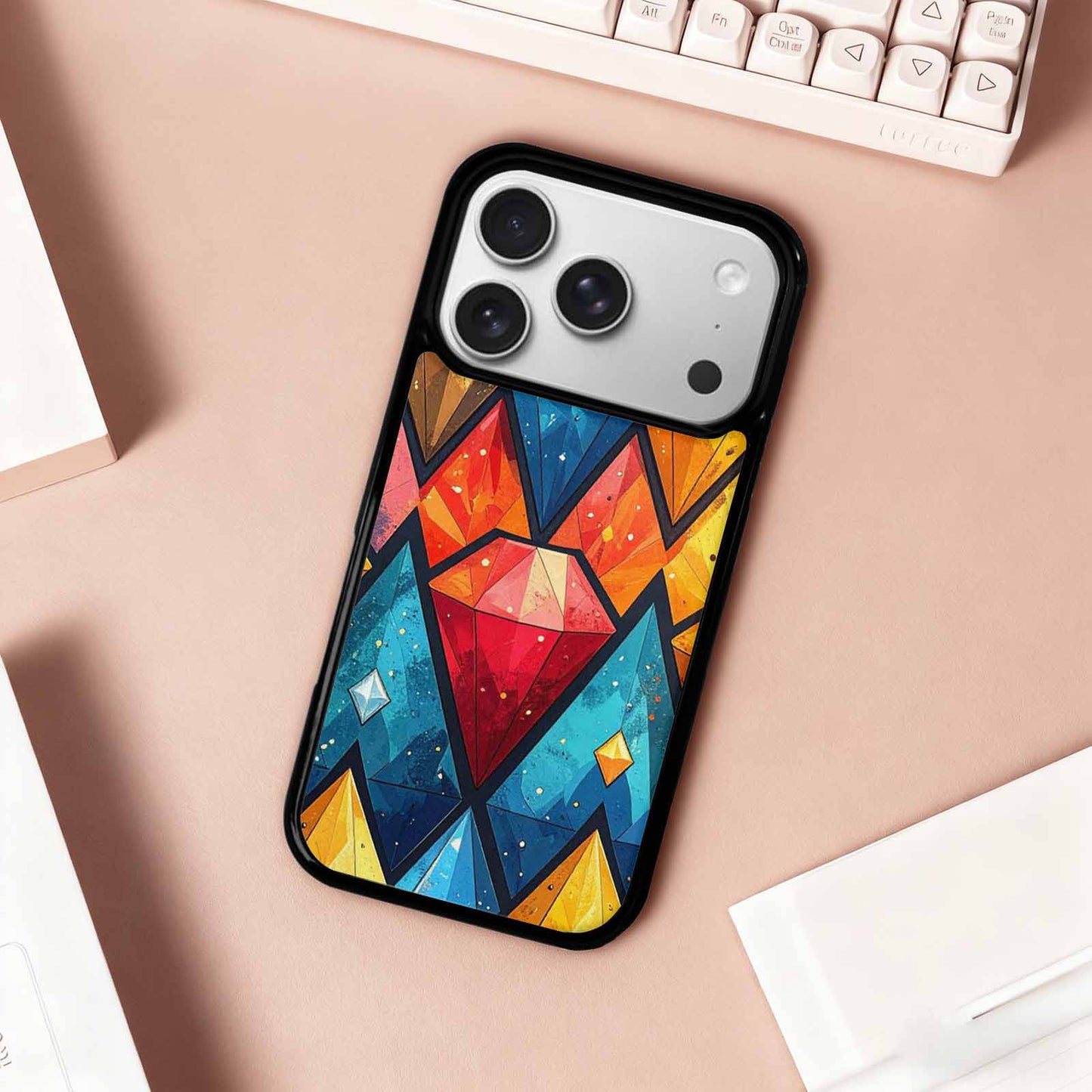 iPhone 17 Pro Case — Vintage Summer Diamond Retro Vintage, Personalized Phone Case