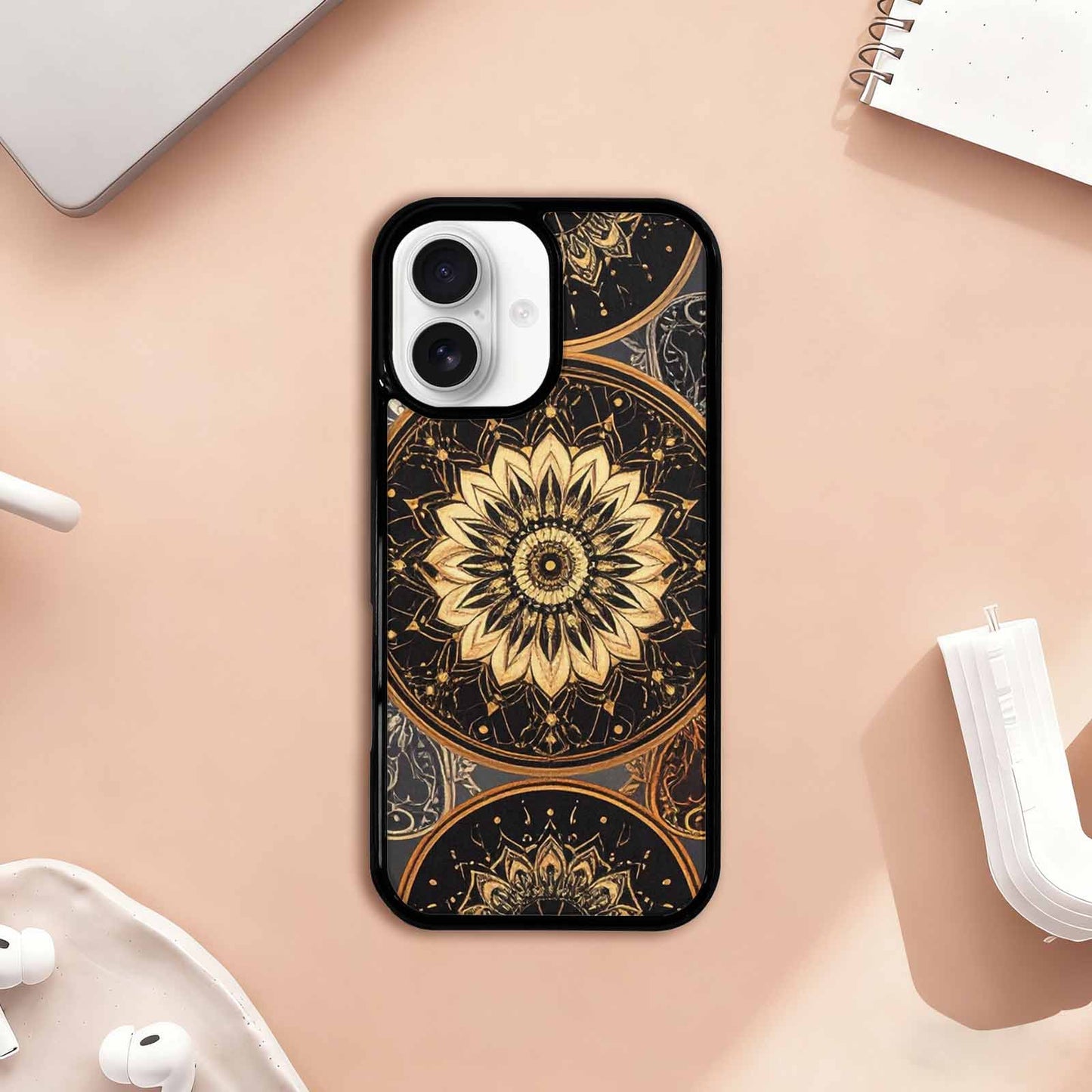 iPhone 17 Case — Small Mandala Pattern, Randomly Floral, Custom Phone Case
