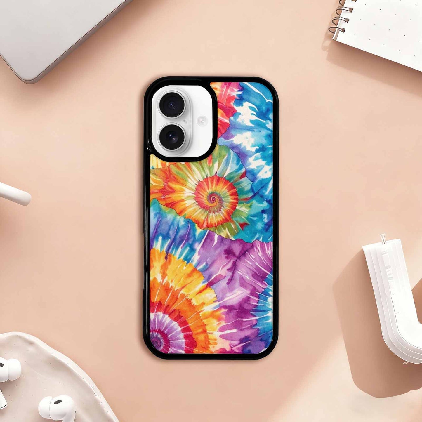 iPhone 17 Case — Small Tie Dye Swirl Tie Dye, Unique Phone Case Design