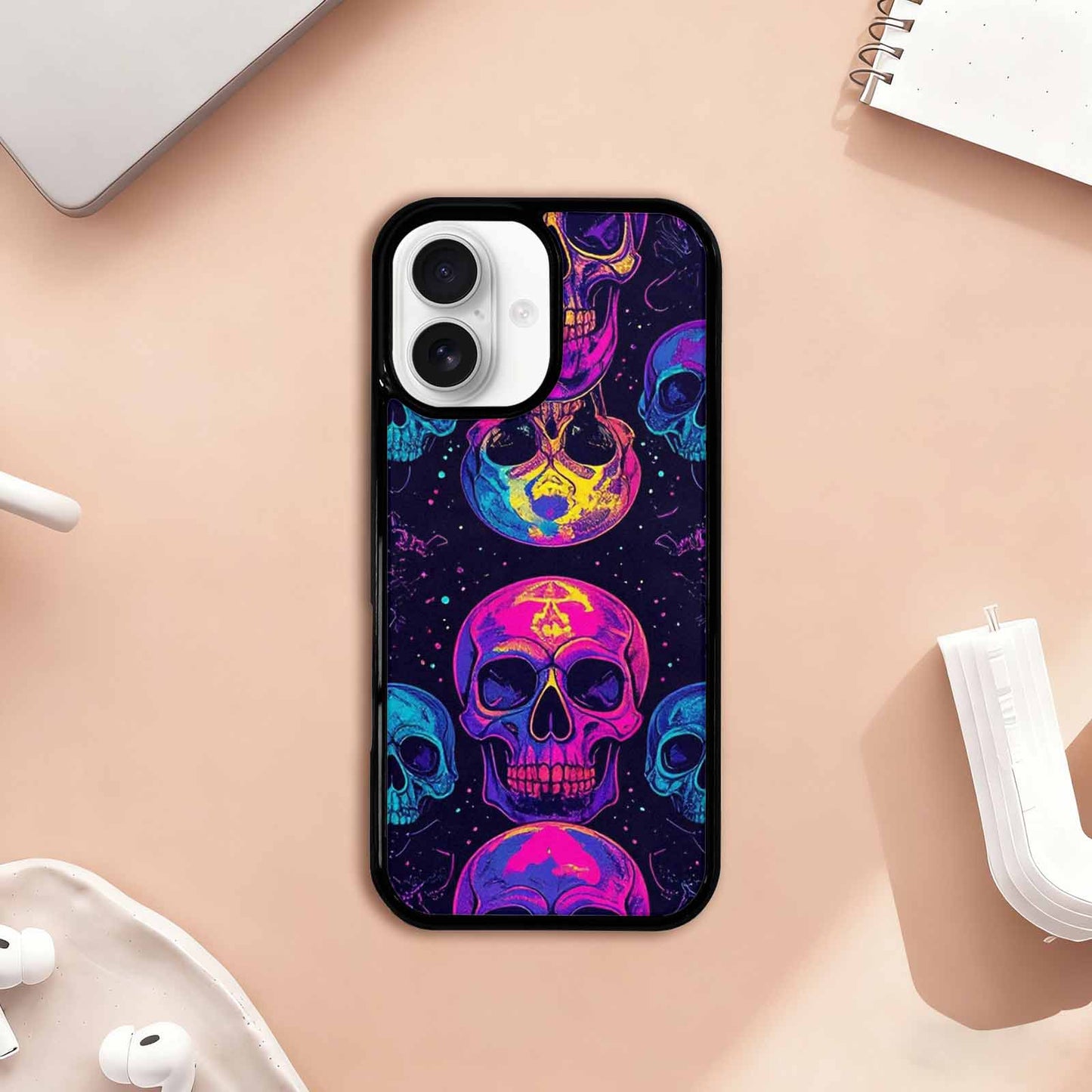 iPhone 17 Case — Skull Dark Art Gothic Print Gothic, Personalized Phone Case