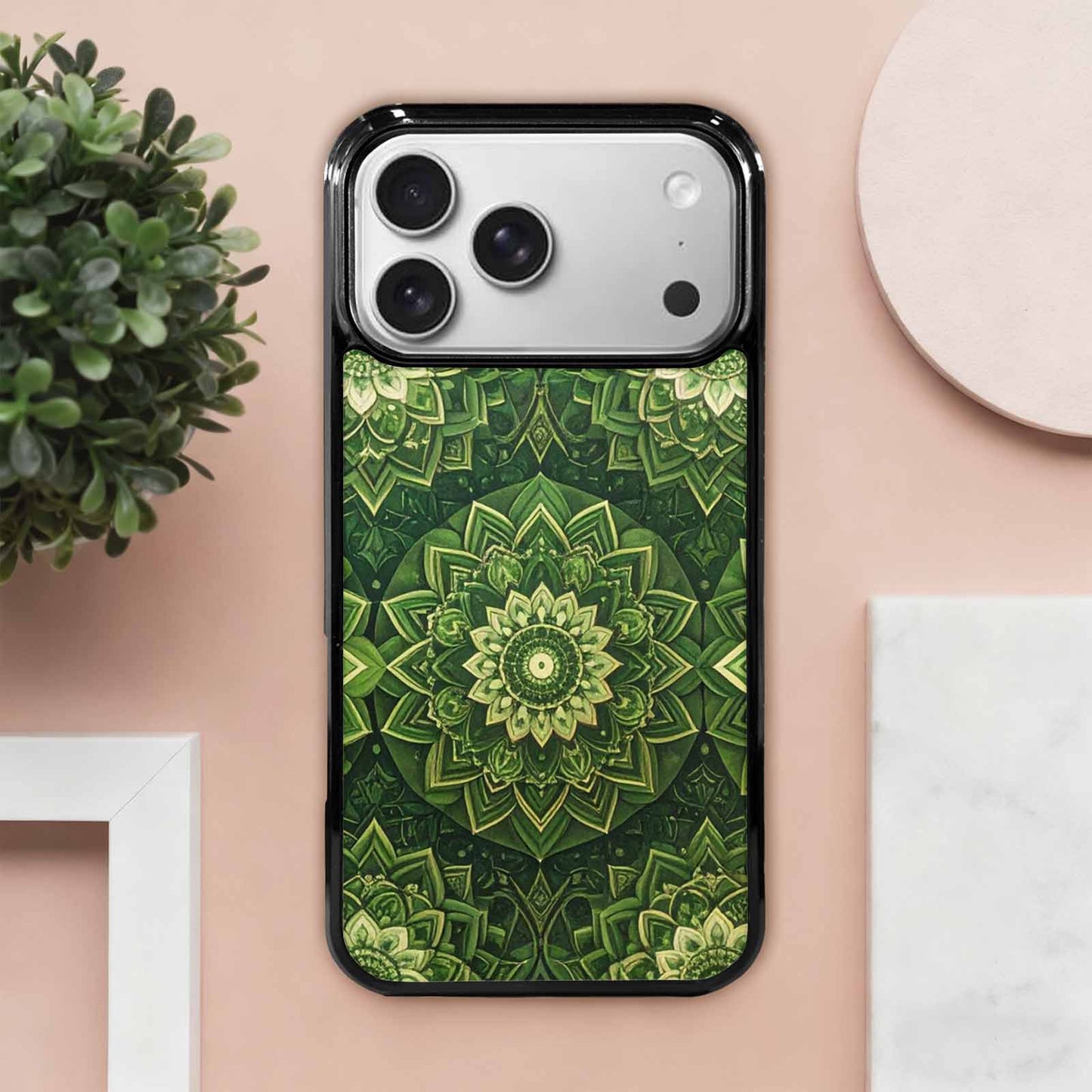 iPhone 17 Pro Max Case — Small Mandala Pattern, Randomly Floral, Original Design Phone Case