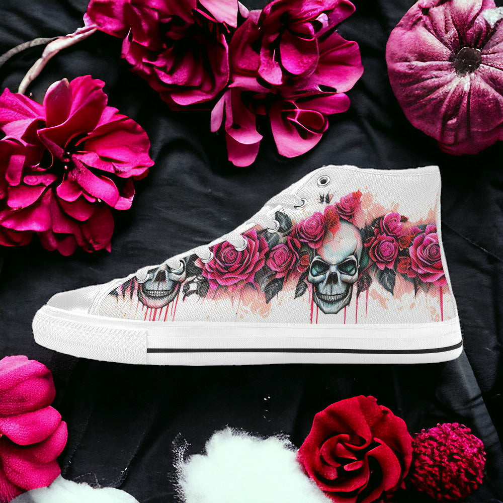 Jellyfish Teal Gold Iconic MEN Bold Art - Freaky Shoes | Custom Art Sneakers