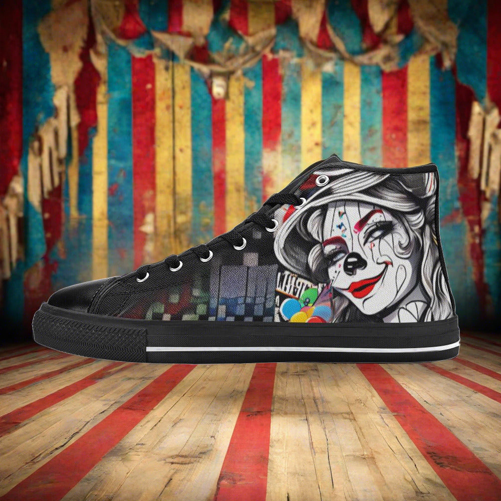 Phoenix Vivid Multicolor Custom WOMEN Bold Art - Freaky Shoes | Custom Art Sneakers