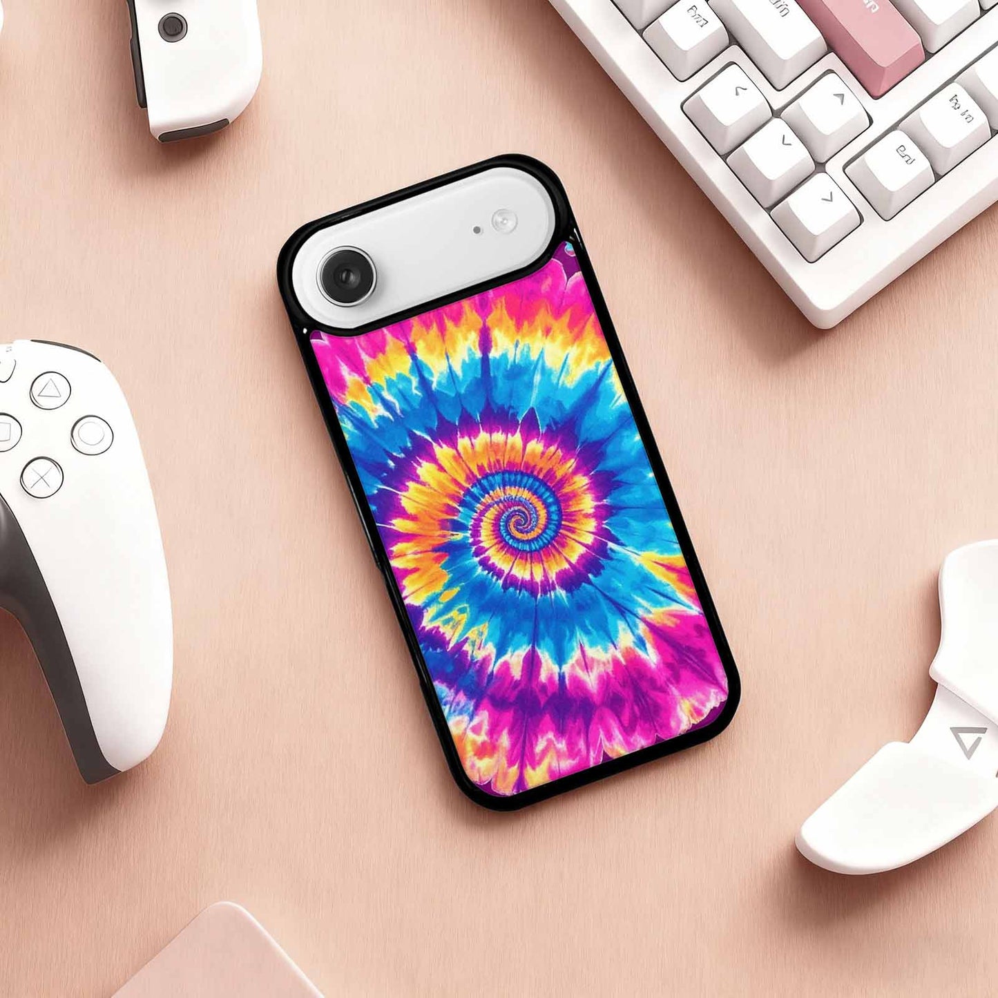 iPhone 17 Air Case — Tie Dye Spiral Art Seamless Tie, Custom Phone Case