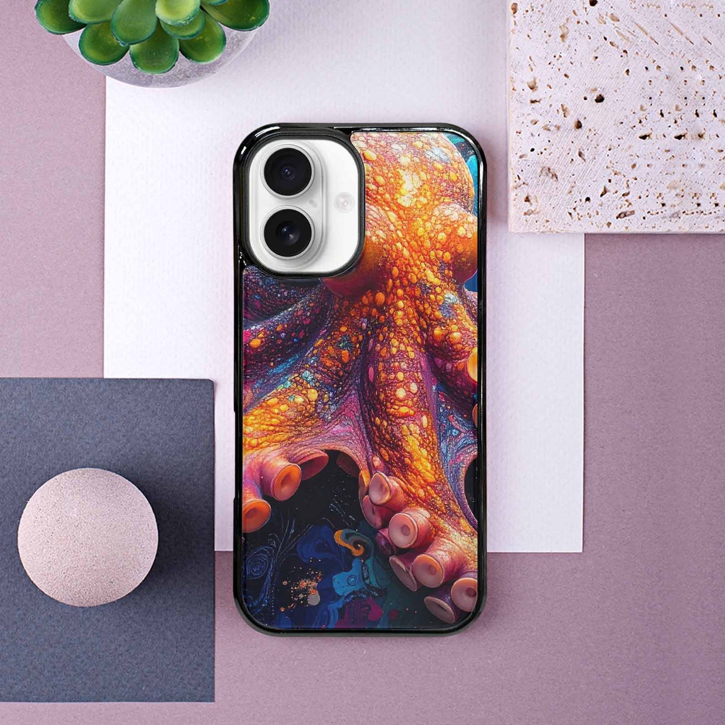 iPhone 16 Case — Octopus Tentacle Octopus Tentacle Pattern Hundreds, Custom Designed Case Cover