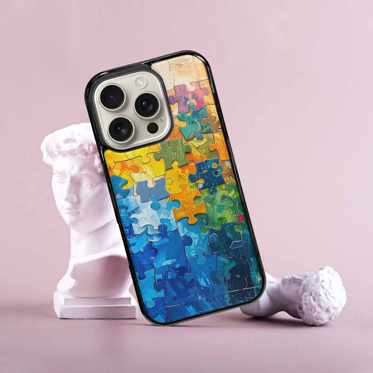 iPhone 16 Pro Case — Autism Puzzle Pieces Puzzle Piece Pattern, Unique Phone Case Design