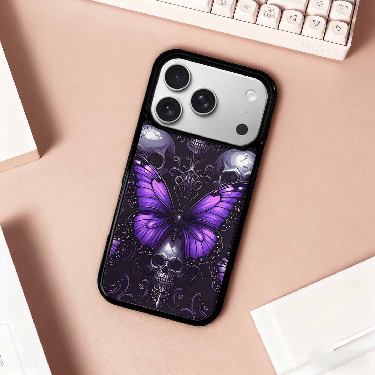 iPhone 17 Pro Case — Skull Dark Art Gothic Print Gothic, Custom Art Phone Cover