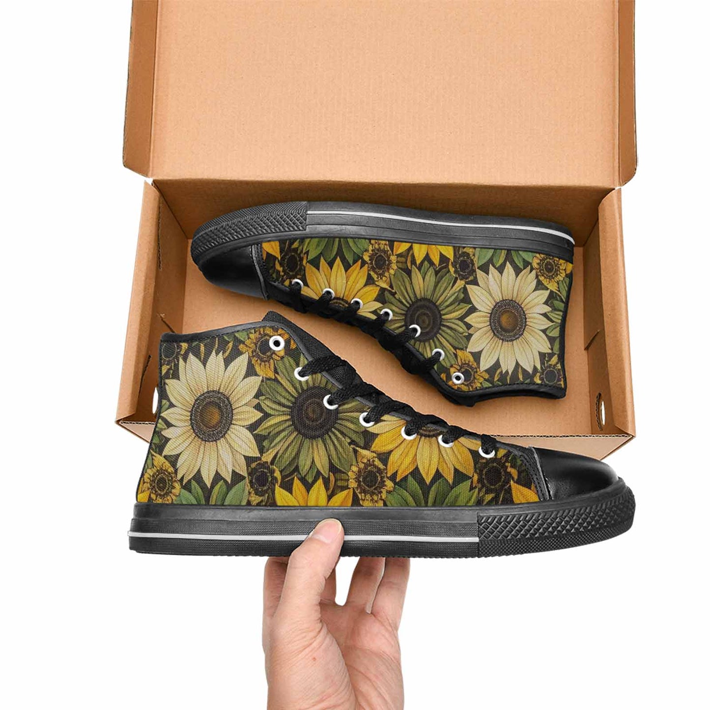 WOMEN'S Blend Melt Them High Top Canvas Dark Academia Shoes
