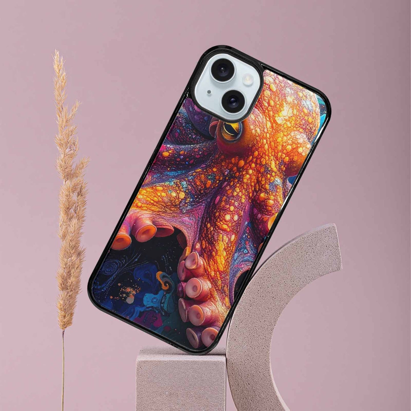 iPhone 15 Plus Case — Octopus Tentacle Octopus Tentacle Pattern Hundreds, Custom Printed Phone Case