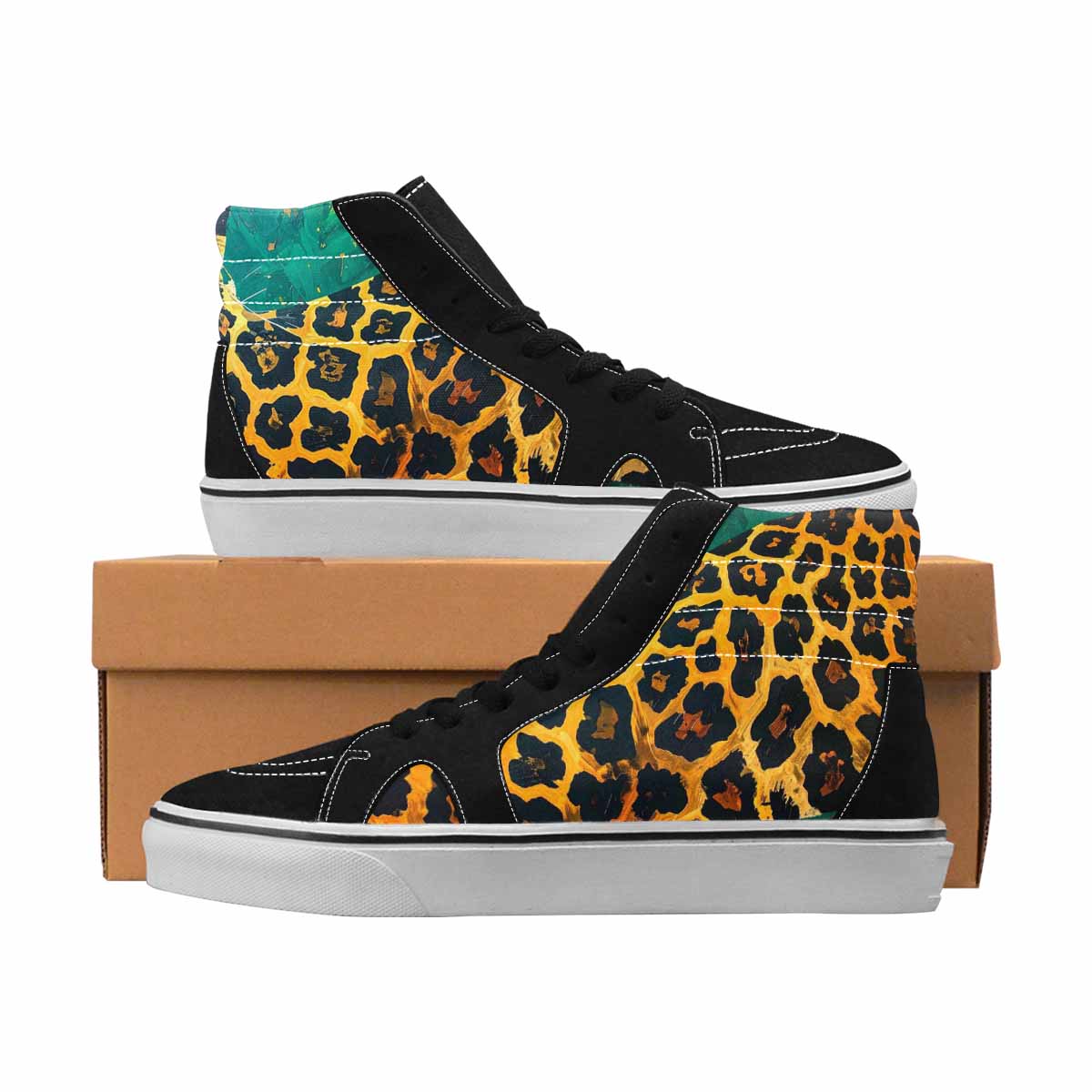 MEN'S Leopard Wallpaper Print Solid Colors Ferion