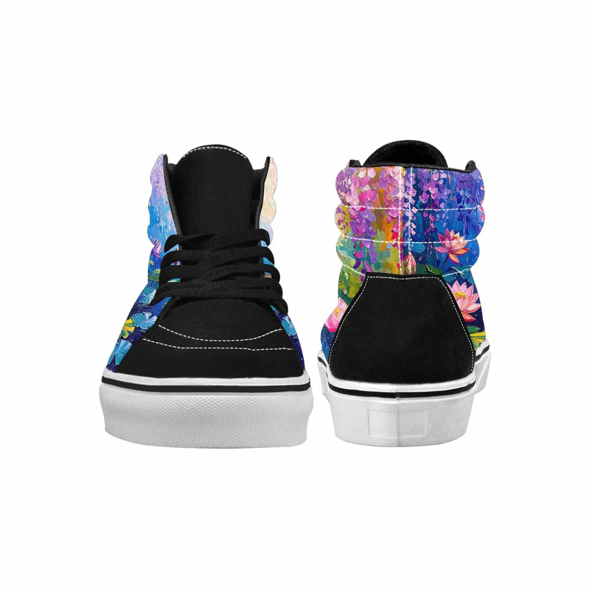 MEN'S Full Color Vibrant Monet High Top Canvas Vivid Custom Sneakers
