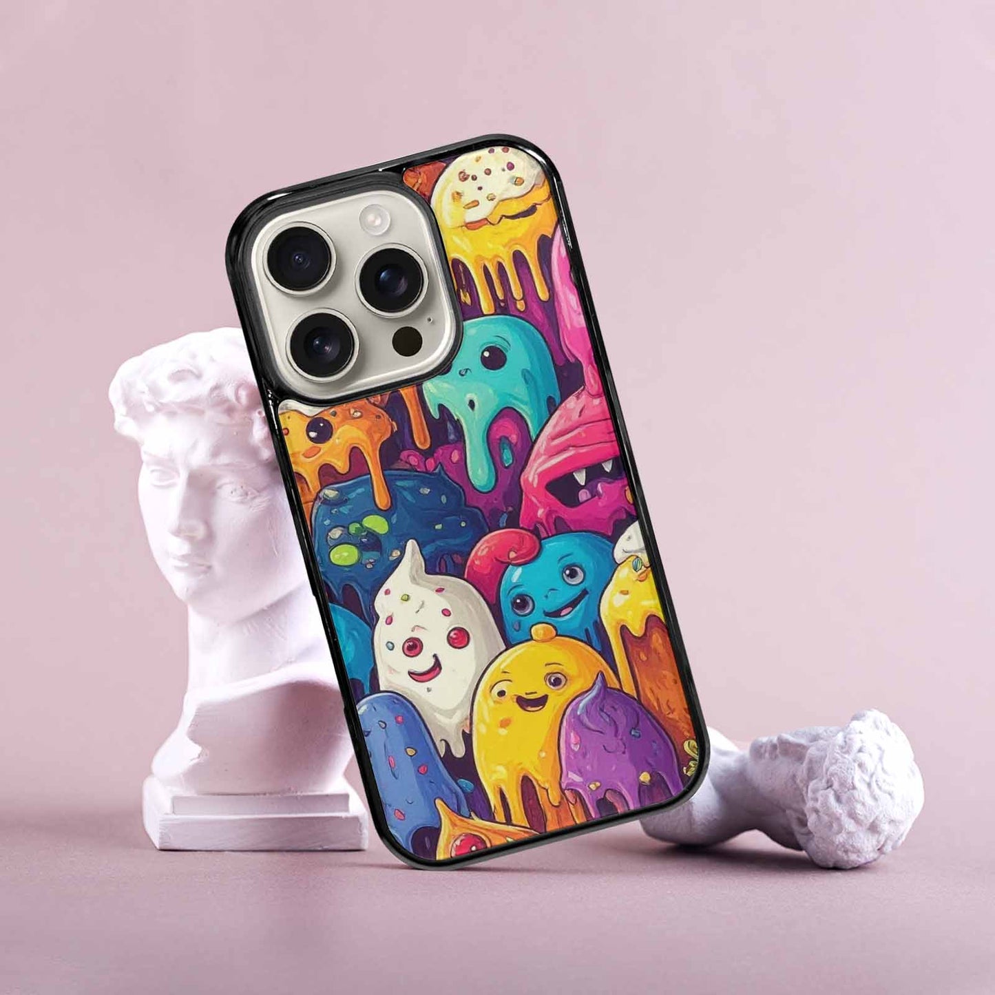 iPhone 16 Pro Case — Melting Ice Cream Monster Charac, Custom Phone Case
