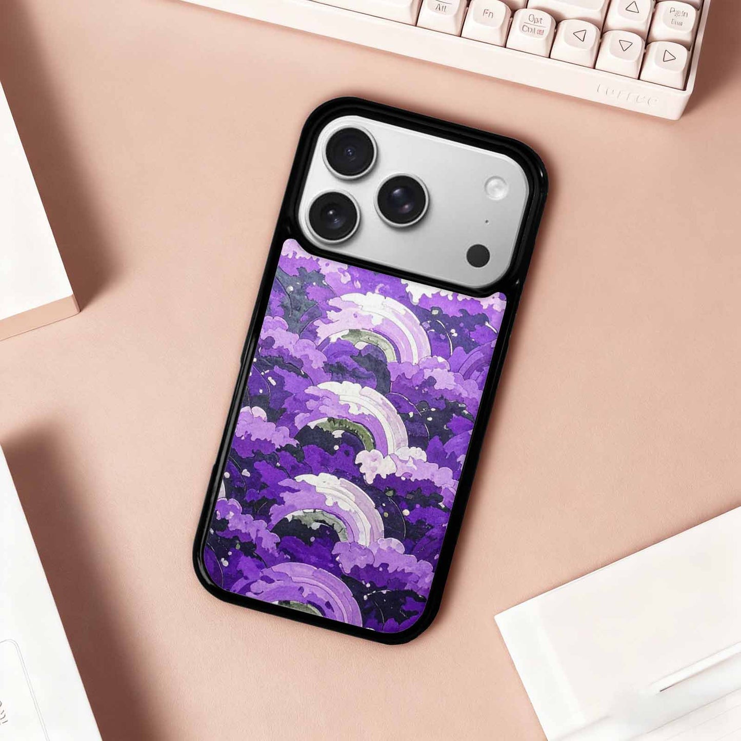 iPhone 17 Pro Case — Vivid Camo Genderqueer Pride Camo, Unique Phone Case Design