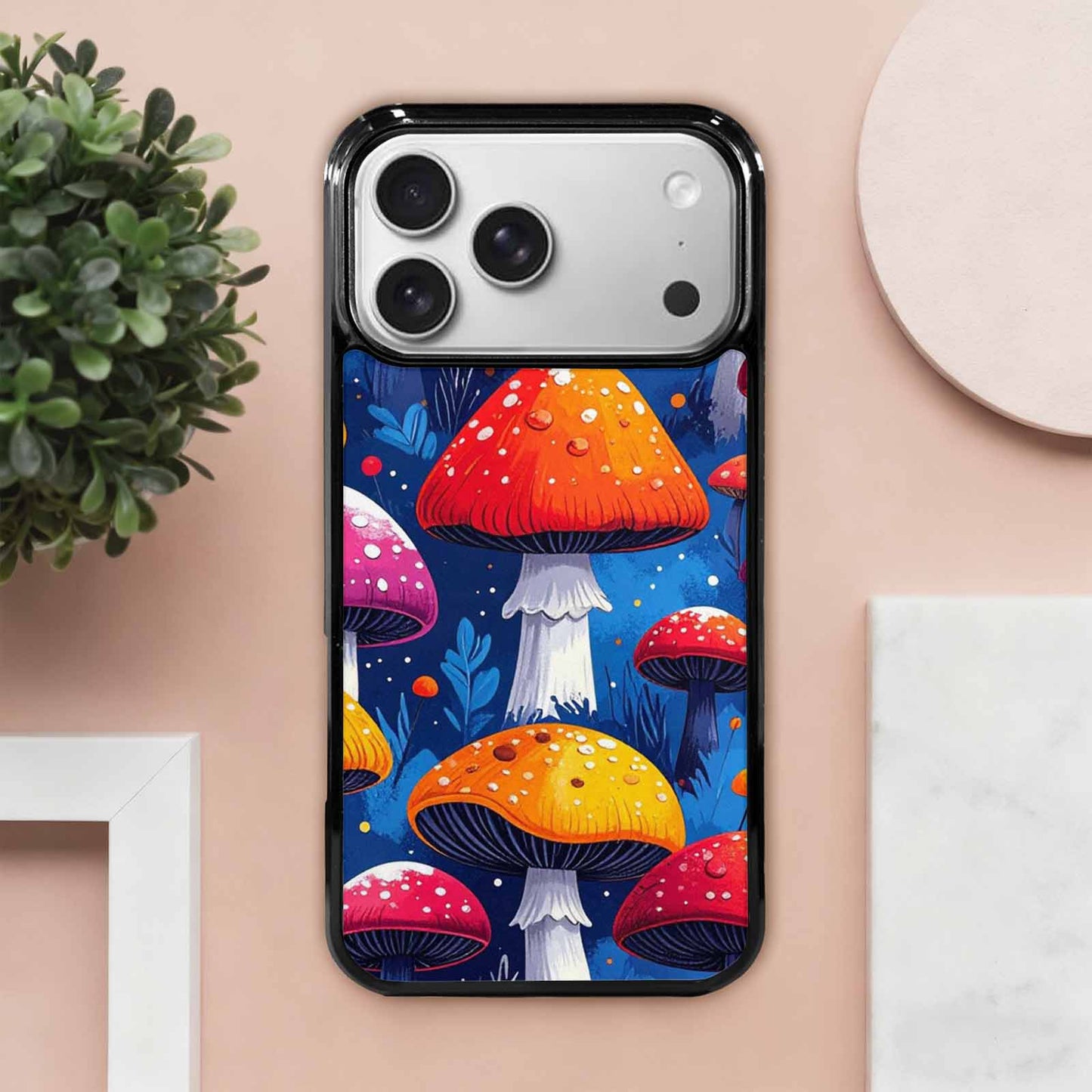 iPhone 17 Pro Max Case — Vivid Winter Mushroom Cartoon Cute, Custom Designed Case Cover