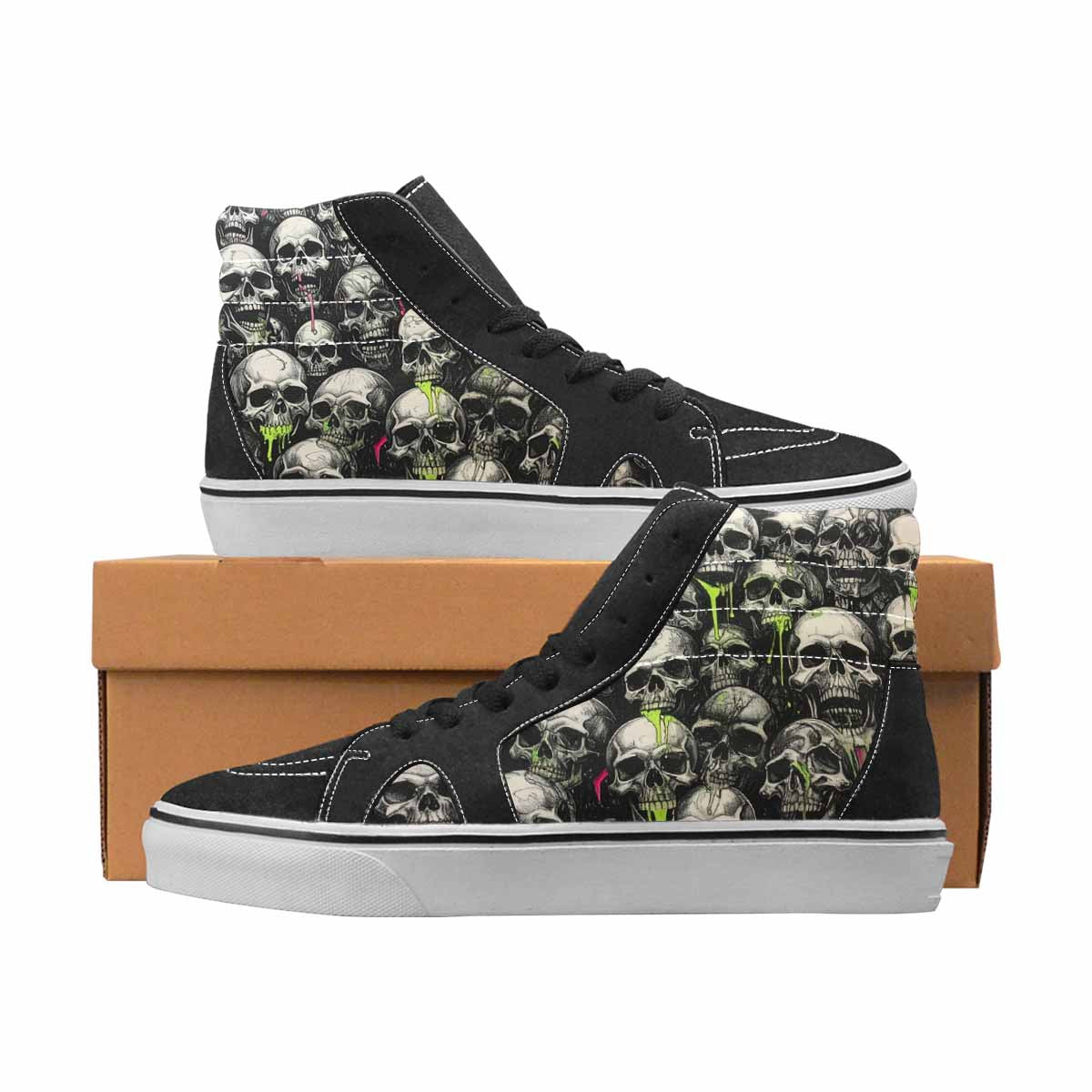 Rainbow Skull Art Shoes 2 | Women's | Freaky Shoes®