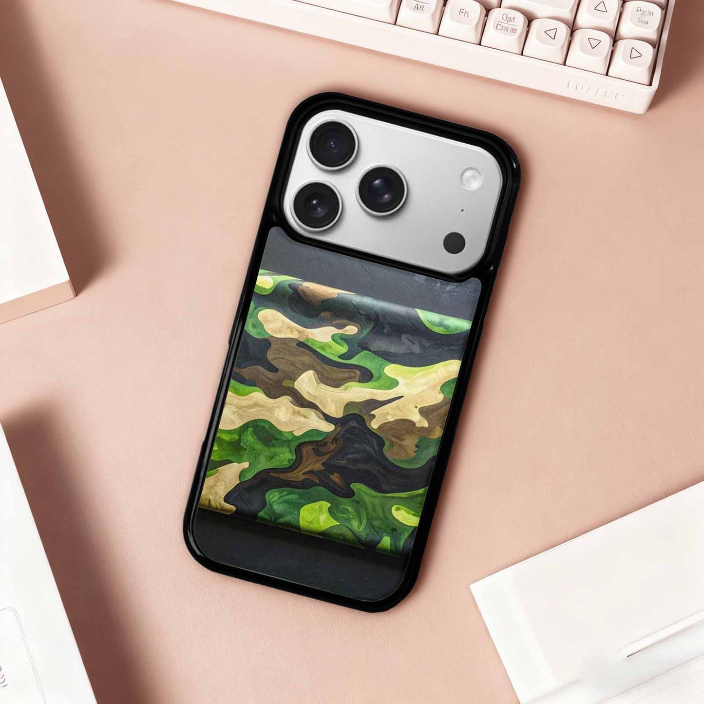 iPhone 17 Pro Case — Camo Print Camo, Customized Protective Case
