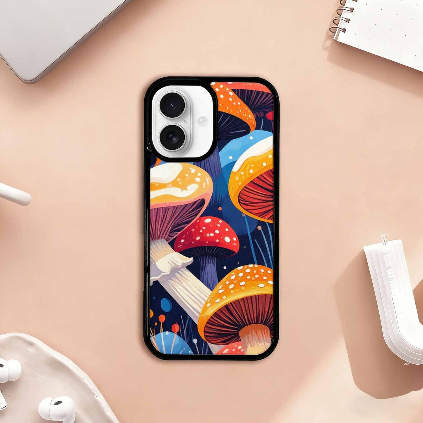 iPhone 17 Case — Vivid Winter Mushroom Cartoon Cute, Custom Made Phone Cover