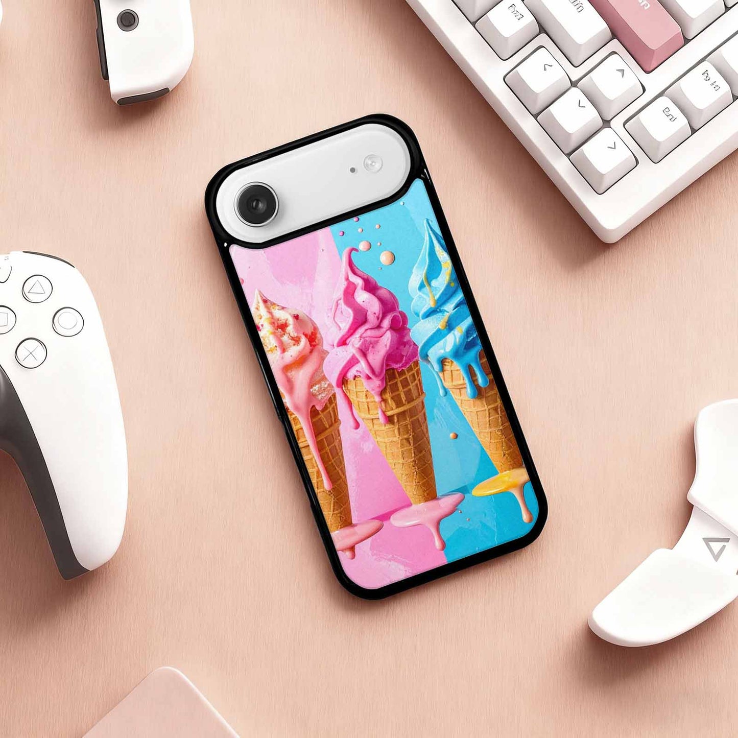 iPhone 17 Air Case — Collage Of Overlapping Waffle Cones Original, Original Design Phone Case