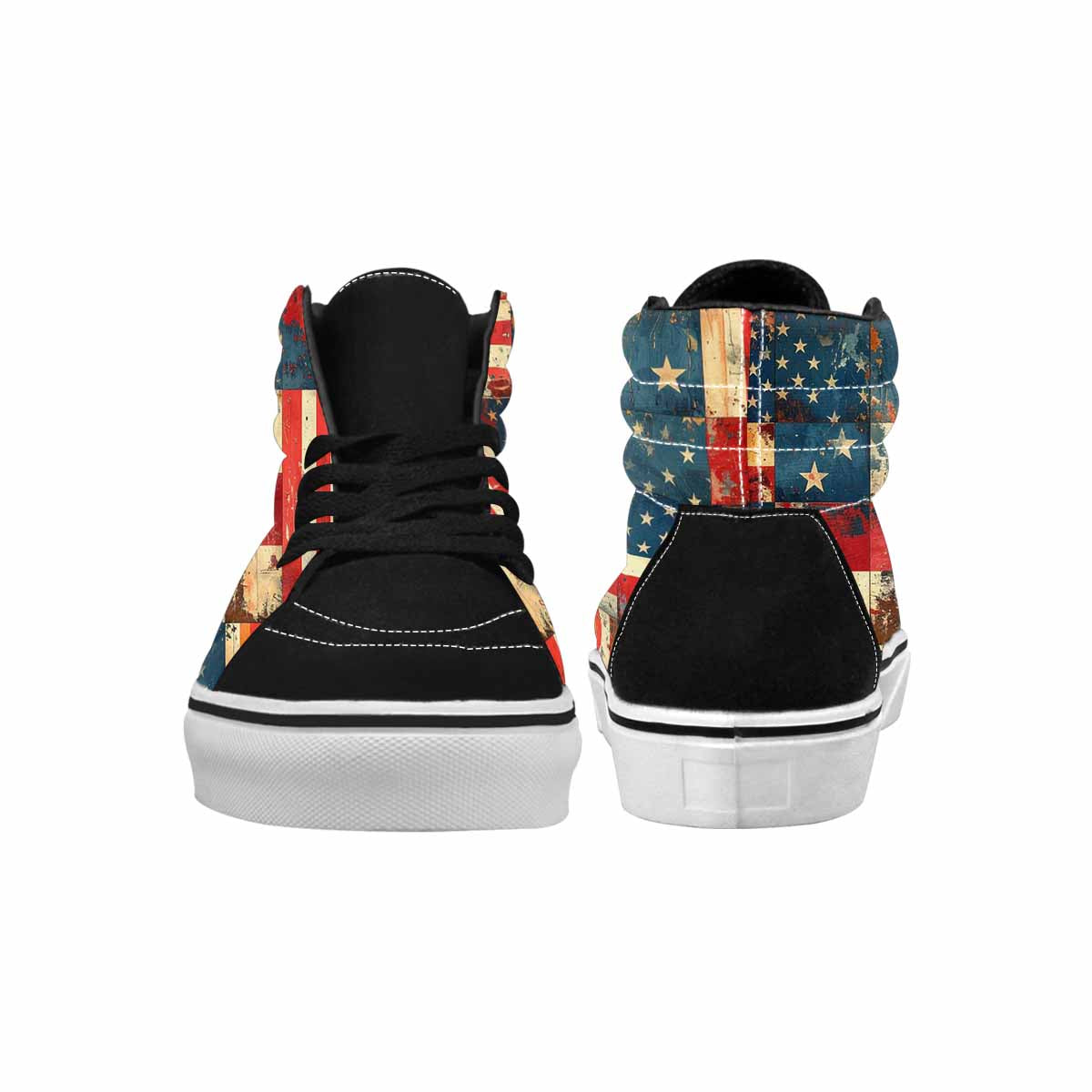 WOMEN'S American Flag Stars High Top Canvas Dreamcore Custom Shoes